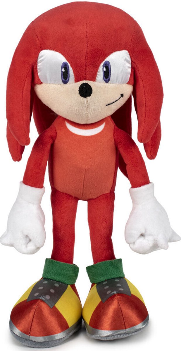 Knuckles – Sonic The Hedgehog Pluche Knuffel 34 cm {Sonic the Hedgehog 2 Plush Toy | Speelgoed knuffeldier knuffelpop voor kinderen jongens meisjes | Sonic De Egel | Silver, Knuckles, Shadow, Miles Tails Prower , Amy, Dr. Eggman}